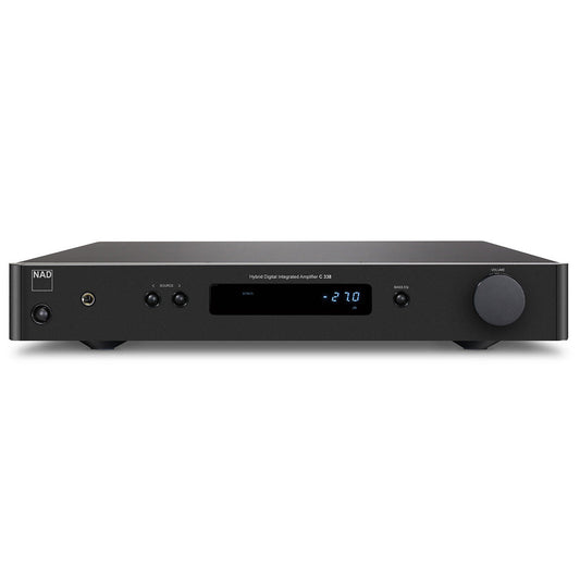 NAD C338 Streaming-Vollverstärker mit Phono Frontansicht