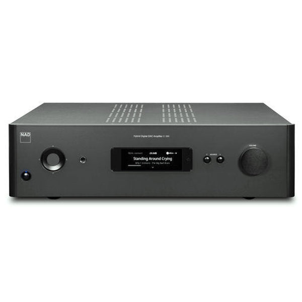 NAD C399 Vollverstärker Frontansicht mit Display und Lautstärkeregler