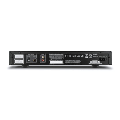 NAD C538 CD-Player Rückansicht mit Digitalausgängen Optisch und Koaxial sowie Cinch Line-Out