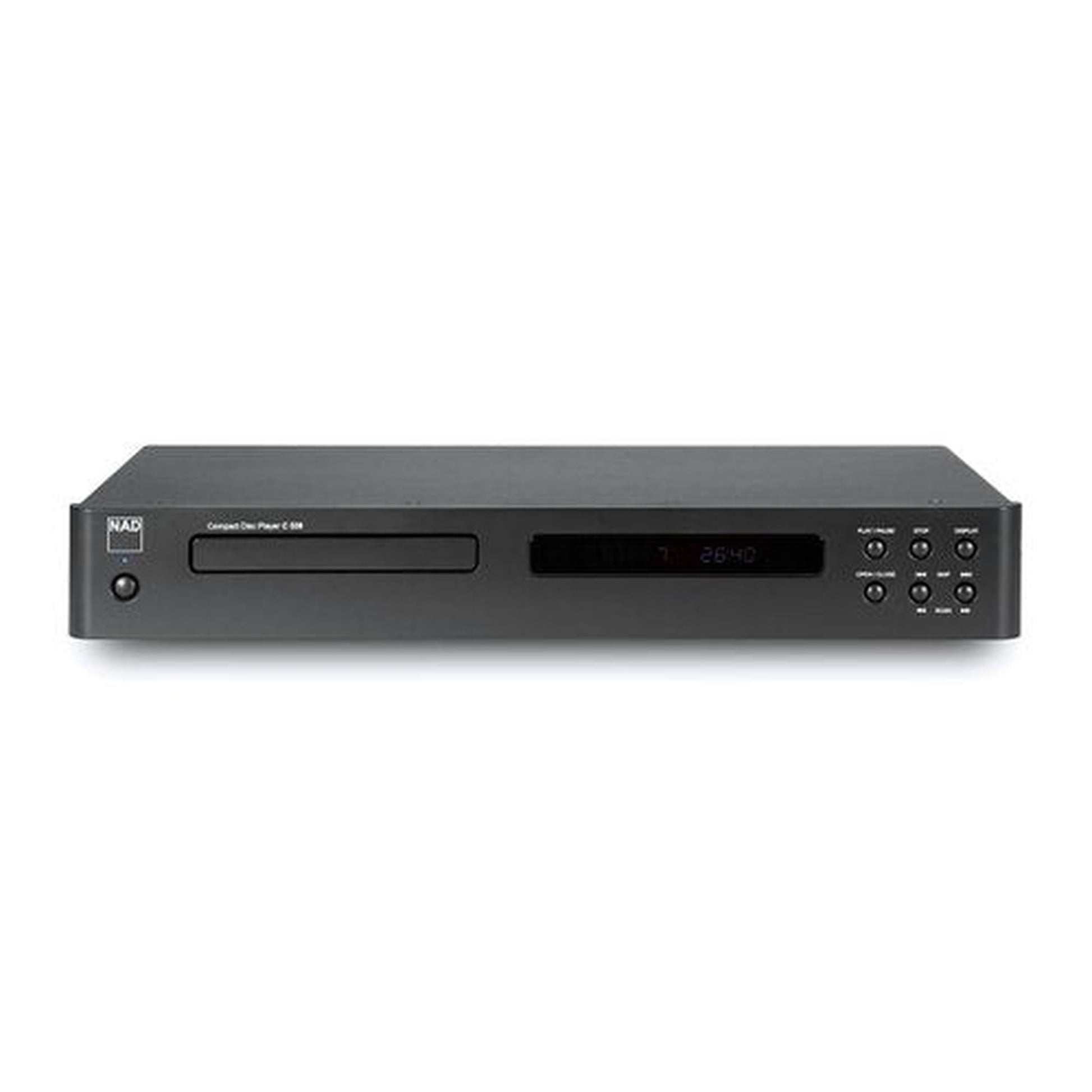 NAD C538 CD-Player Wolfson DAC 24Bit Frontansicht schwarz