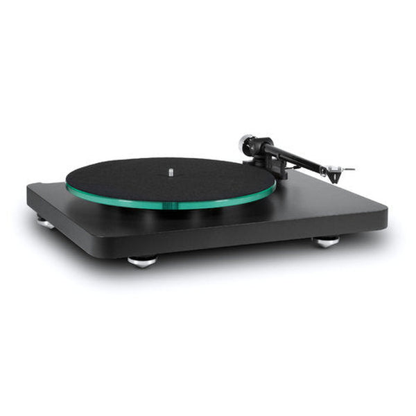 NAD C588 Plattenspieler Ortofon 2M Red Carbonfaser Tonarm Frontansicht