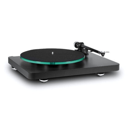 NAD C588 Plattenspieler Ortofon 2M Red Carbonfaser Tonarm Frontansicht