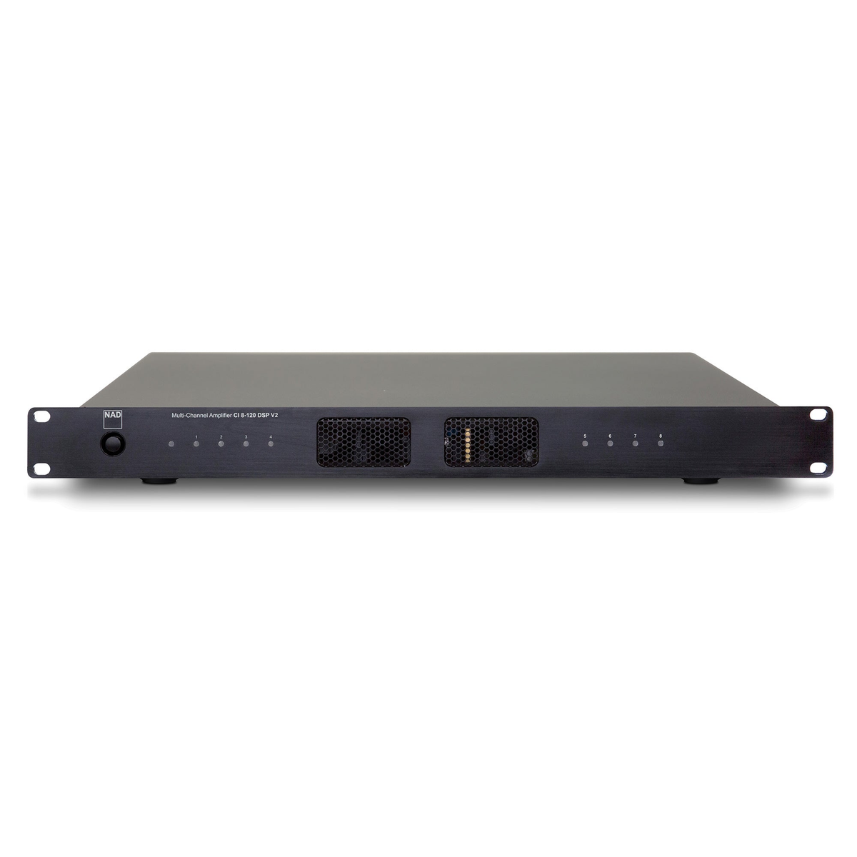 NAD CI 8-120 DSP v2 Mehrkanal-Verstärker, Frontansicht