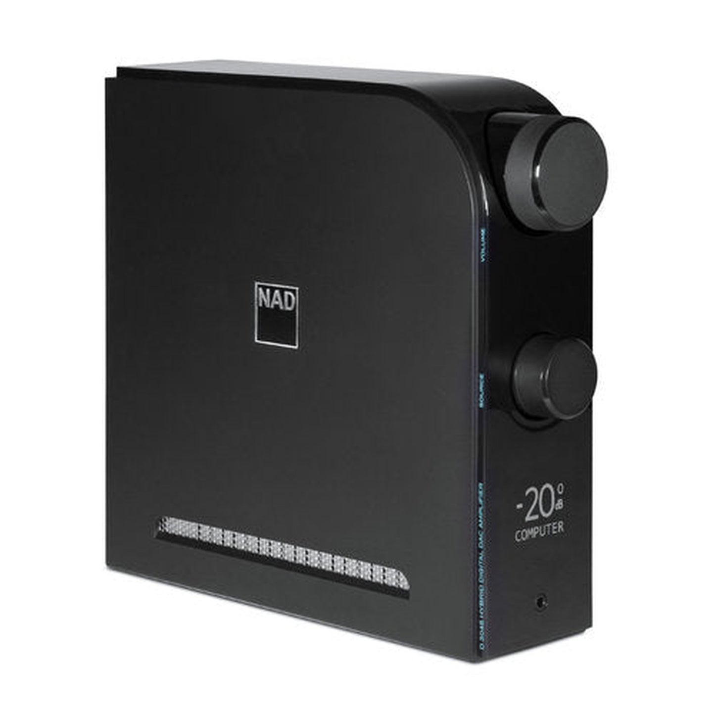 NAD D3045 Digital-Vollverstärker Frontansicht mit HDMI- und DAC-Eingängen