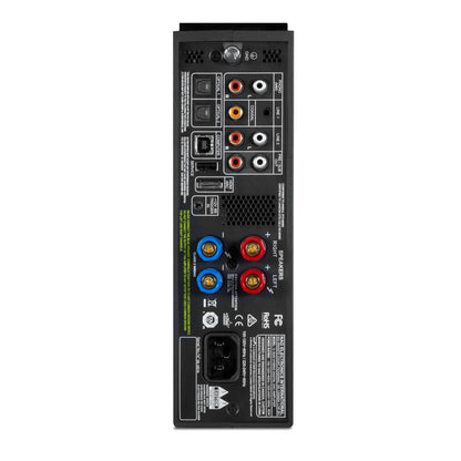 NAD D3045 Digital-Vollverstärker Rückansicht mit HDMI ARC, USB, Phono MM, 2x Optical, Koaxial und Pre/Sub-Out