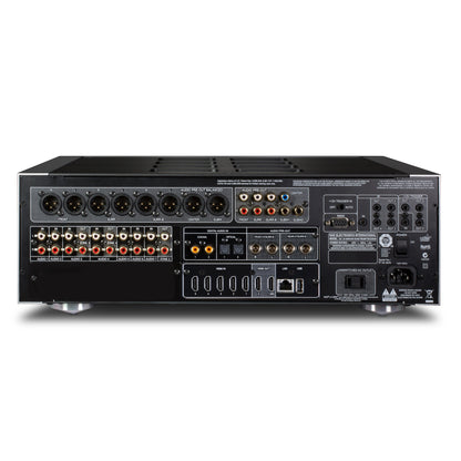 NAD M17 V2i 11.1 AV-Vorverstärker Rückansicht mit HDMI-, XLR- und Cinch-Anschlüssen