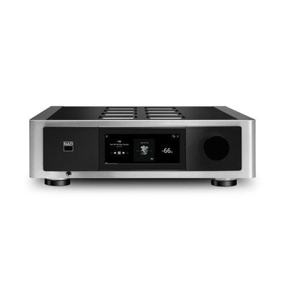 NAD M33 V2 Streaming-Verstärker Frontansicht mit BluOS-Display