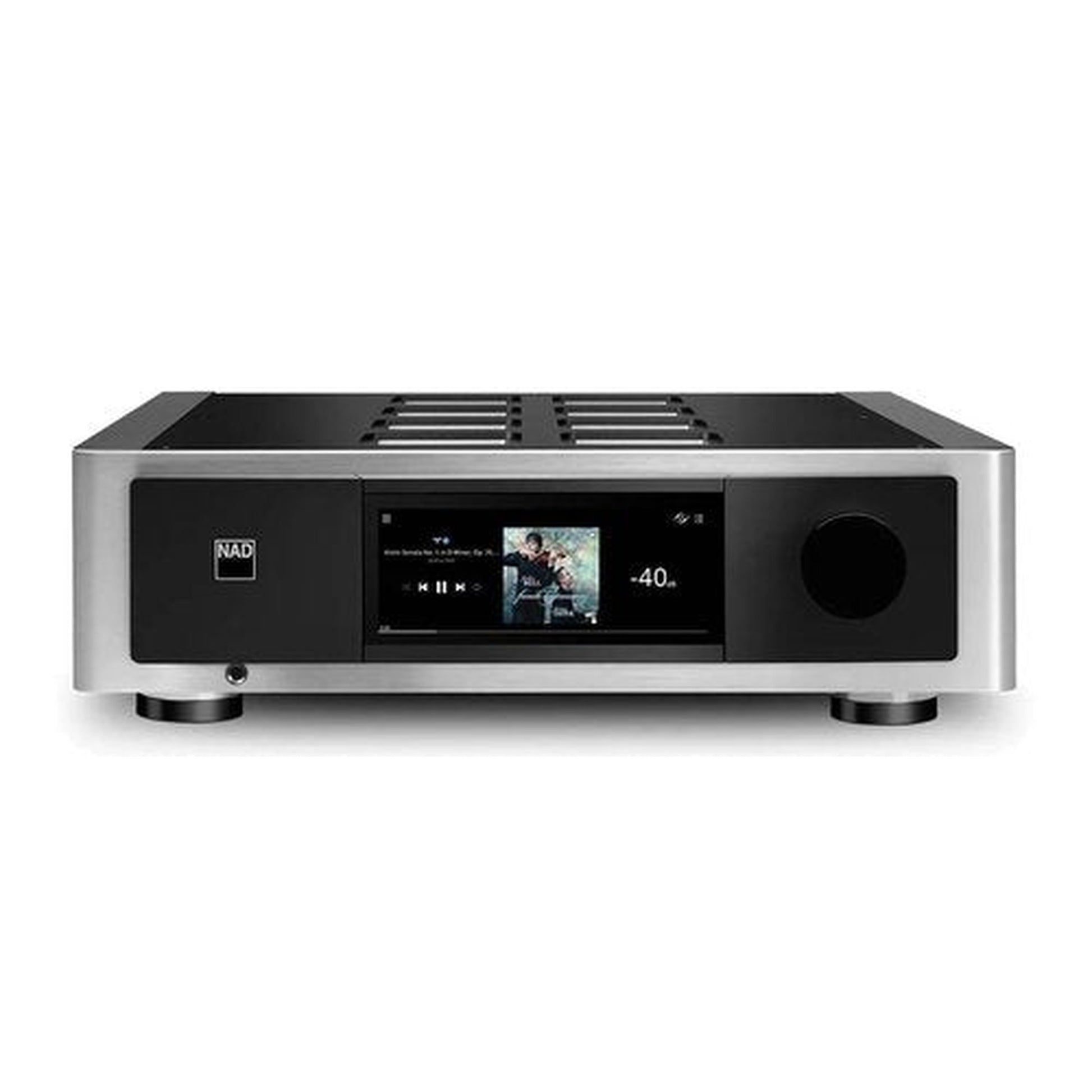 NAD M66 BluOS Streaming-Vorverstärker & DAC Frontansicht