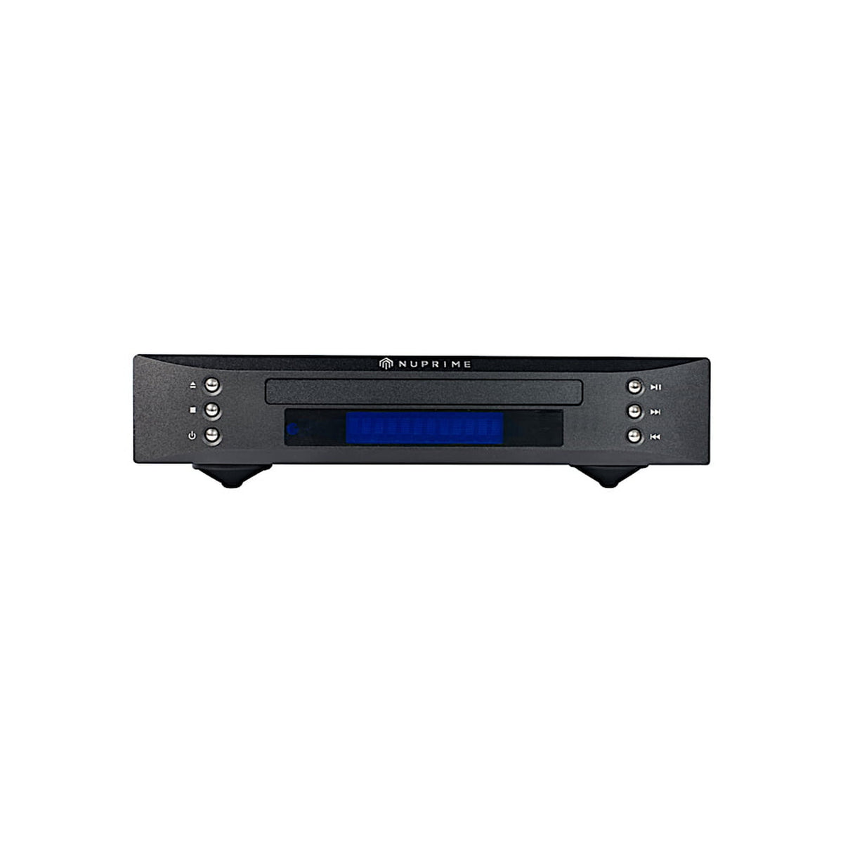 NuPrime CDT-9 CD-Transport Frontansicht in Schwarz