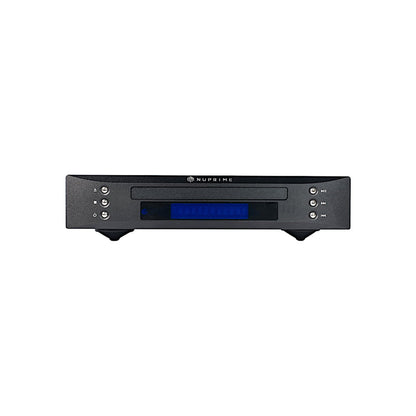 NuPrime CDT-9 CD-Transport Frontansicht in Schwarz