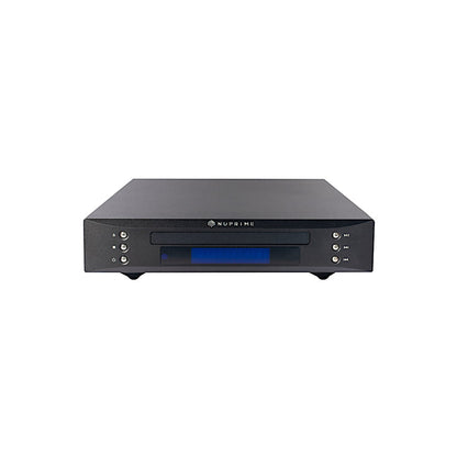 NuPrime CDT-9 CD-Transport Schrägansicht in Schwarz