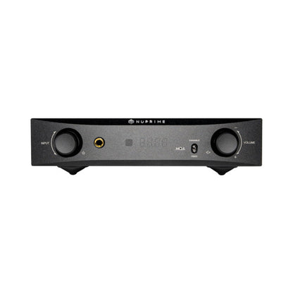 NuPrime DAC-9X D/A-Wandler mit Vorstufe Frontansicht in Schwarz