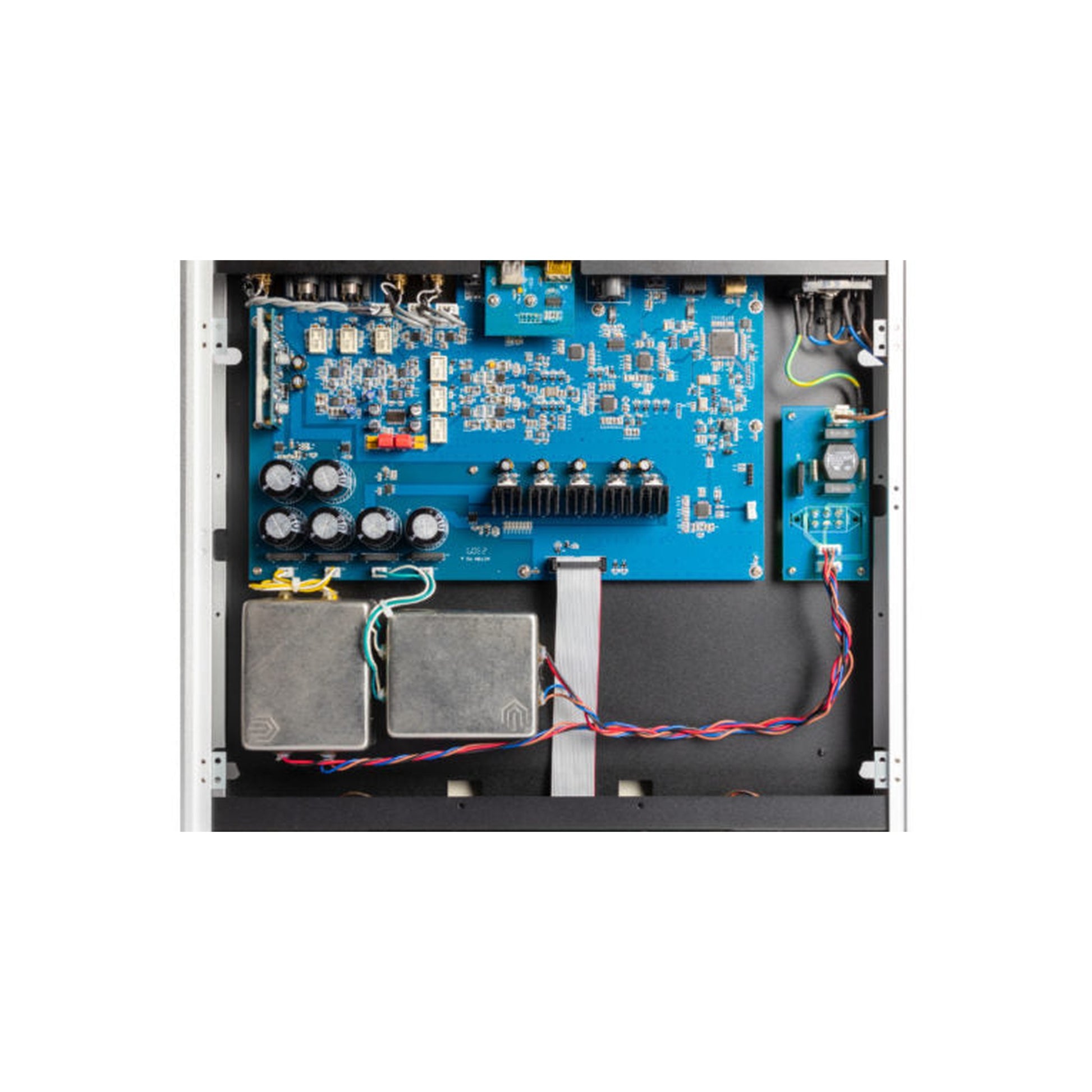 NuPrime Evolution DAC-2 D/A-Wandler Detailansicht des Innenaufbaus mit Hauptplatine
