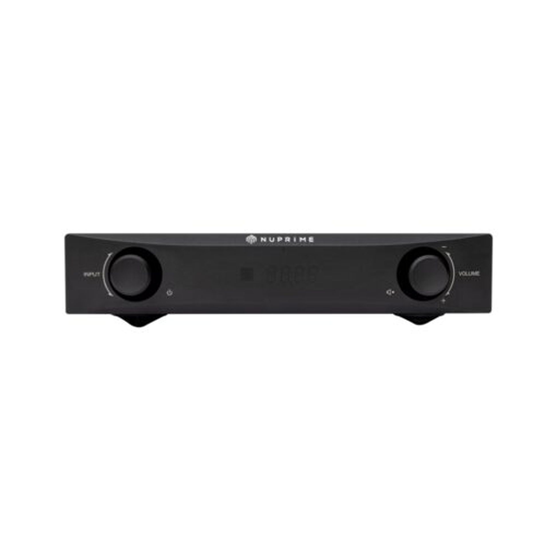 NuPrime IDA-9 Digital-Vollverstärker Frontansicht in Schwarz