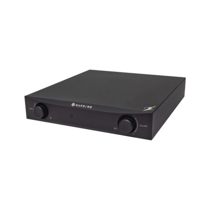 NuPrime IDA-9 Digital-Vollverstärker Schrägansicht in Schwarz