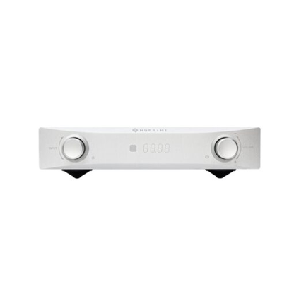 NuPrime IDA-9 Digital-Vollverstärker Frontansicht in Silber