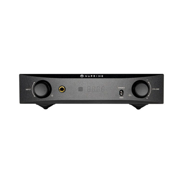 NuPrime PRA-9X Vorverstärker mit Phono Frontansicht in Schwarz