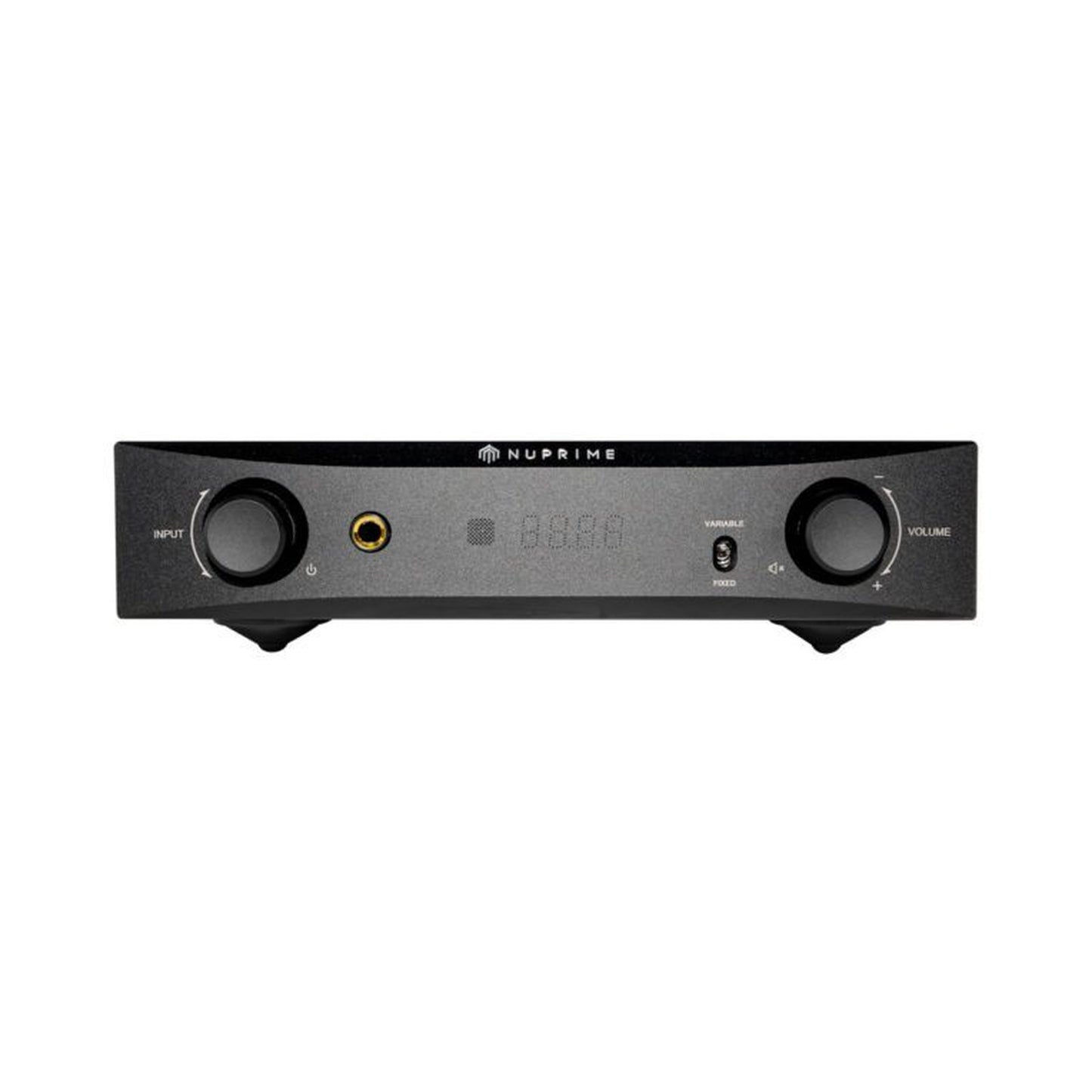 NuPrime PRA-9X Vorverstärker mit Phono Frontansicht in Schwarz