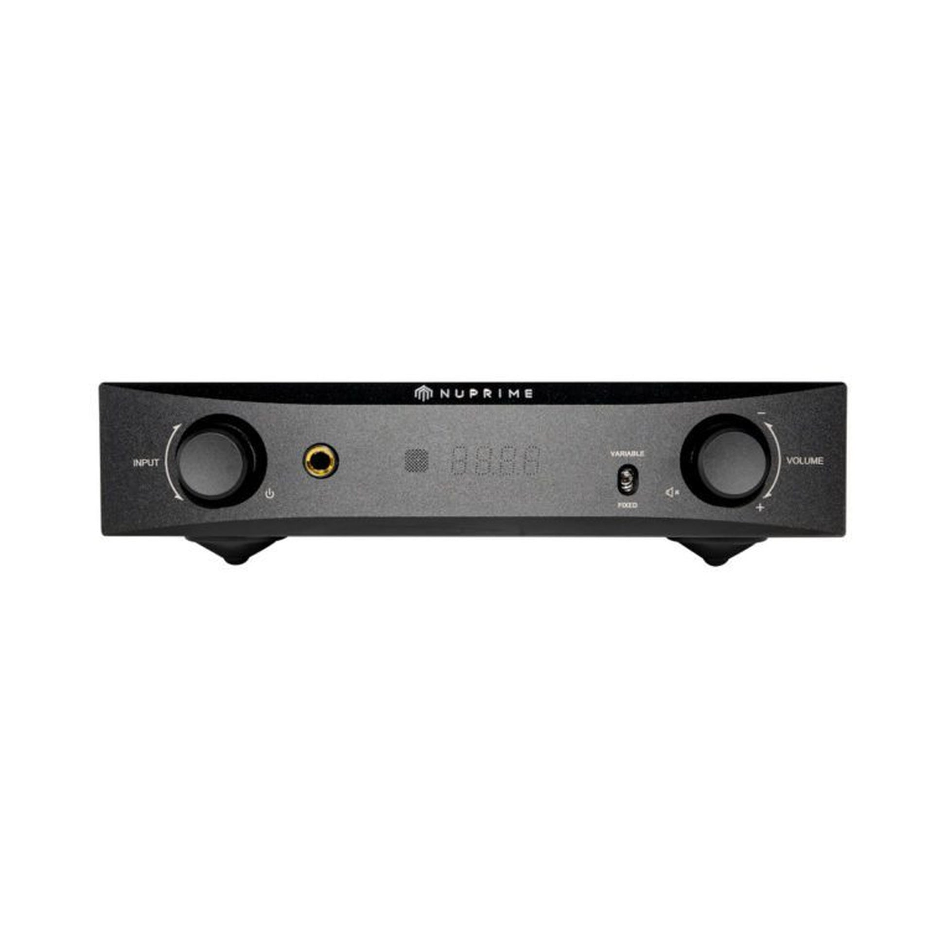 NuPrime PRA-9X Vorverstärker mit Phono Frontansicht in Schwarz