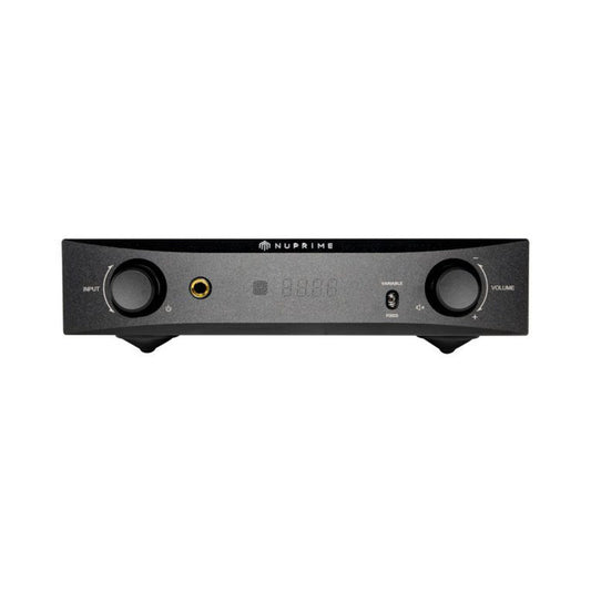 NuPrime PRA-9X Vorverstärker mit Phono Frontansicht in Schwarz