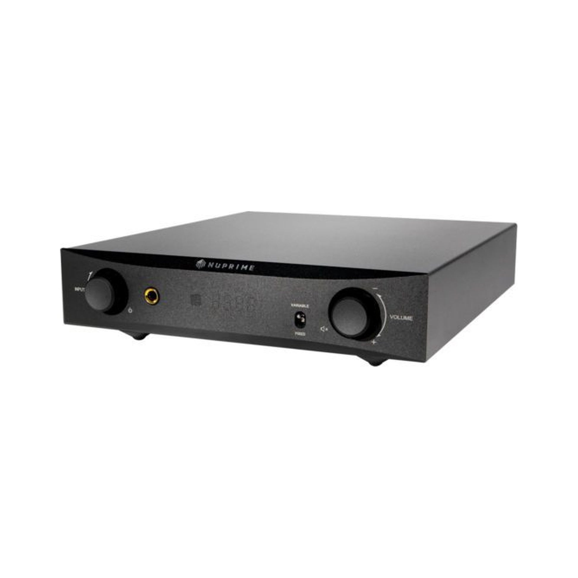 NuPrime PRA-9X Vorverstärker mit Phono Schrägansicht in Schwarz (2)