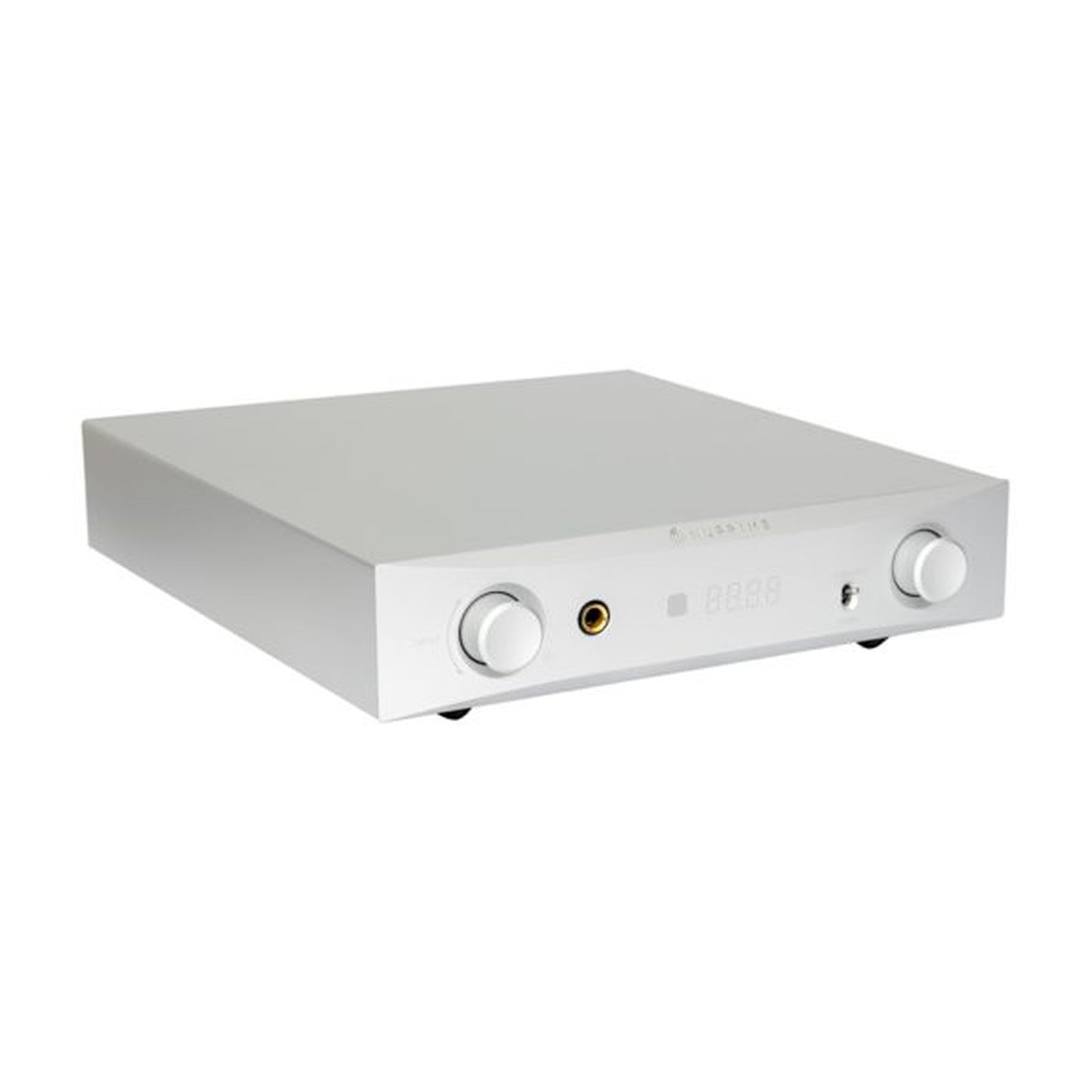 NuPrime PRA-9X Vorverstärker mit Phono Schrägansicht in Silber
