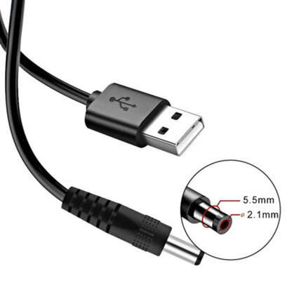 NuPrime SiGa Power75 Audio-Netzteil Lieferumfang USB-A-auf-DC-Kabel 5,5 x 2,1 mm