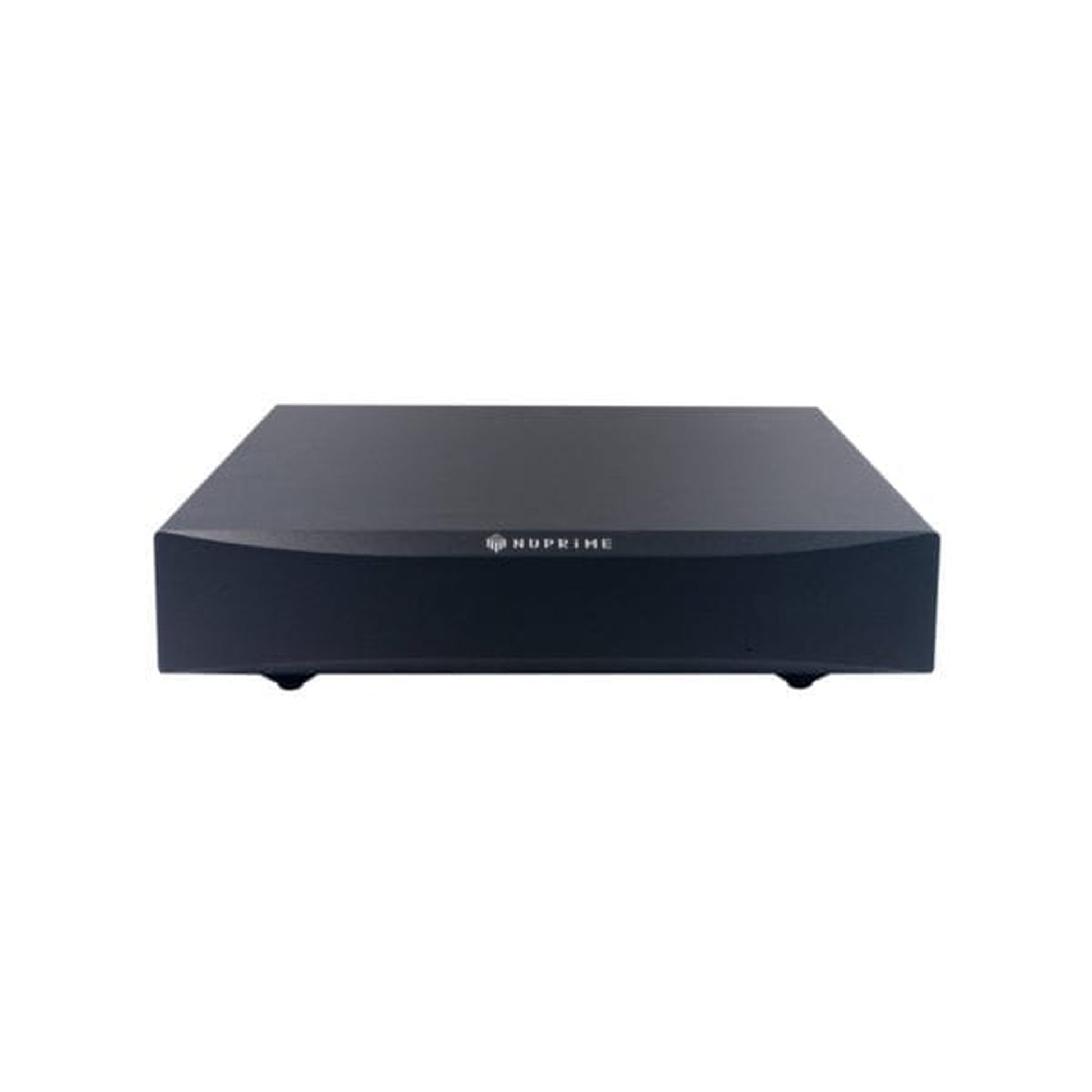 NuPrime STA-9X Stereo-Endstufe Frontansicht mit Gehäuseoberseite