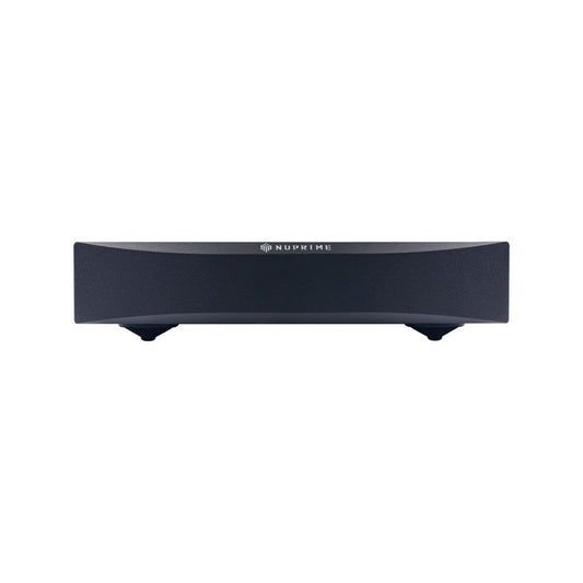 NuPrime STA-9X Stereo-Endstufe Frontansicht in Schwarz