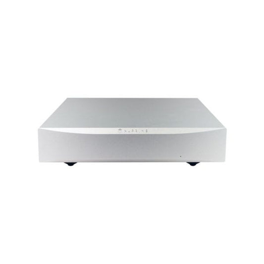 NuPrime STA-9X Stereo-Endstufe Frontansicht in Silber