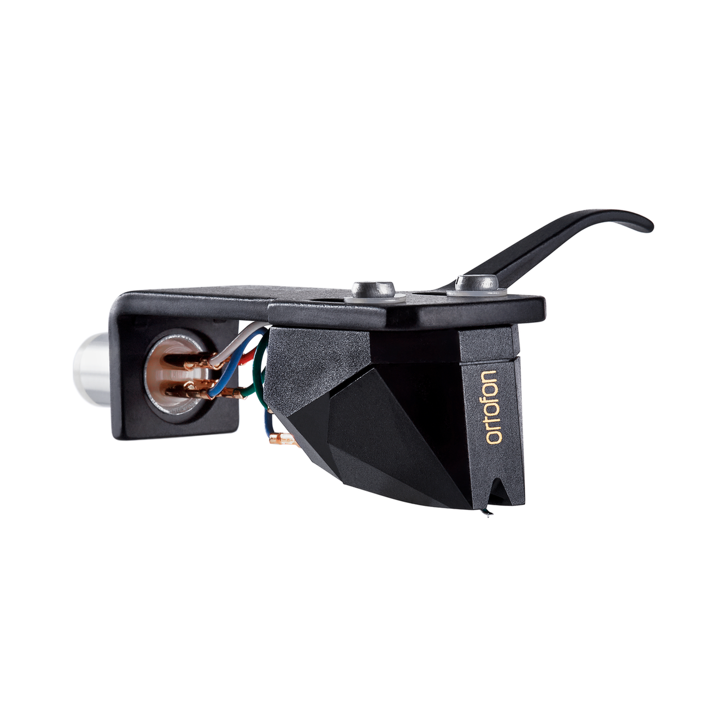 Ortofon 2M Black Premounted MM-Tonabnehmer mit SH-4 Headshell Perspektivansicht rechts