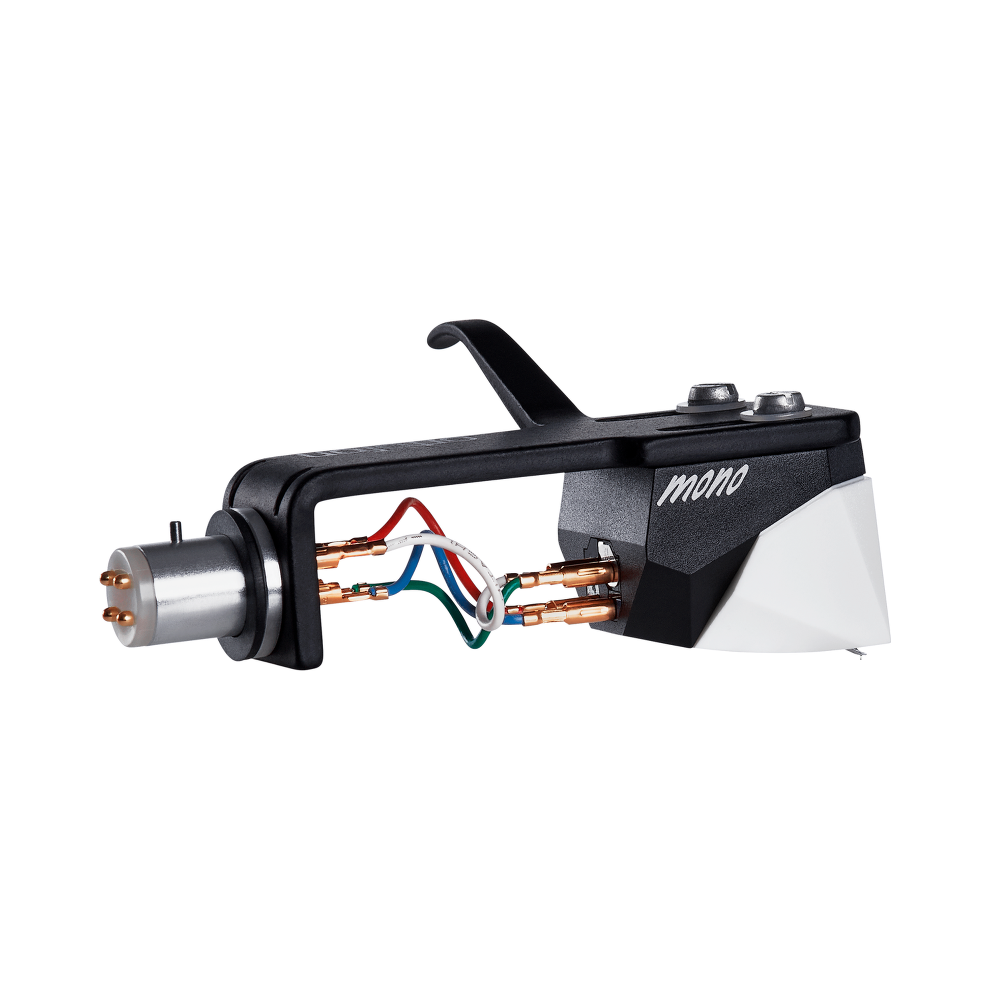 Ortofon 2M Mono Premounted MM-Tonabnehmer mit SH-4 Headshell Rückansicht