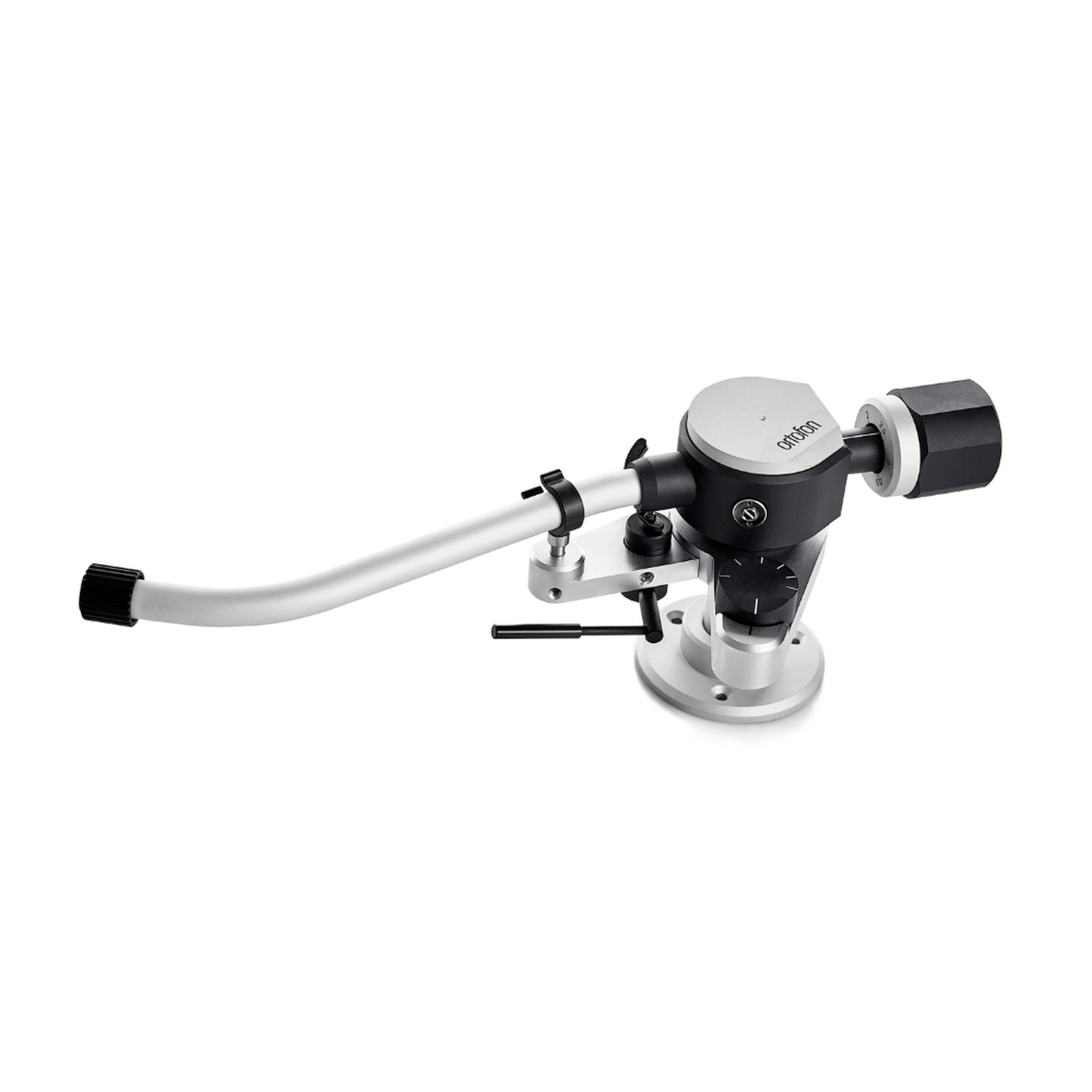 Ortofon AS-212R Tonarm Seitenansicht mit Gegengewicht und Antiskating