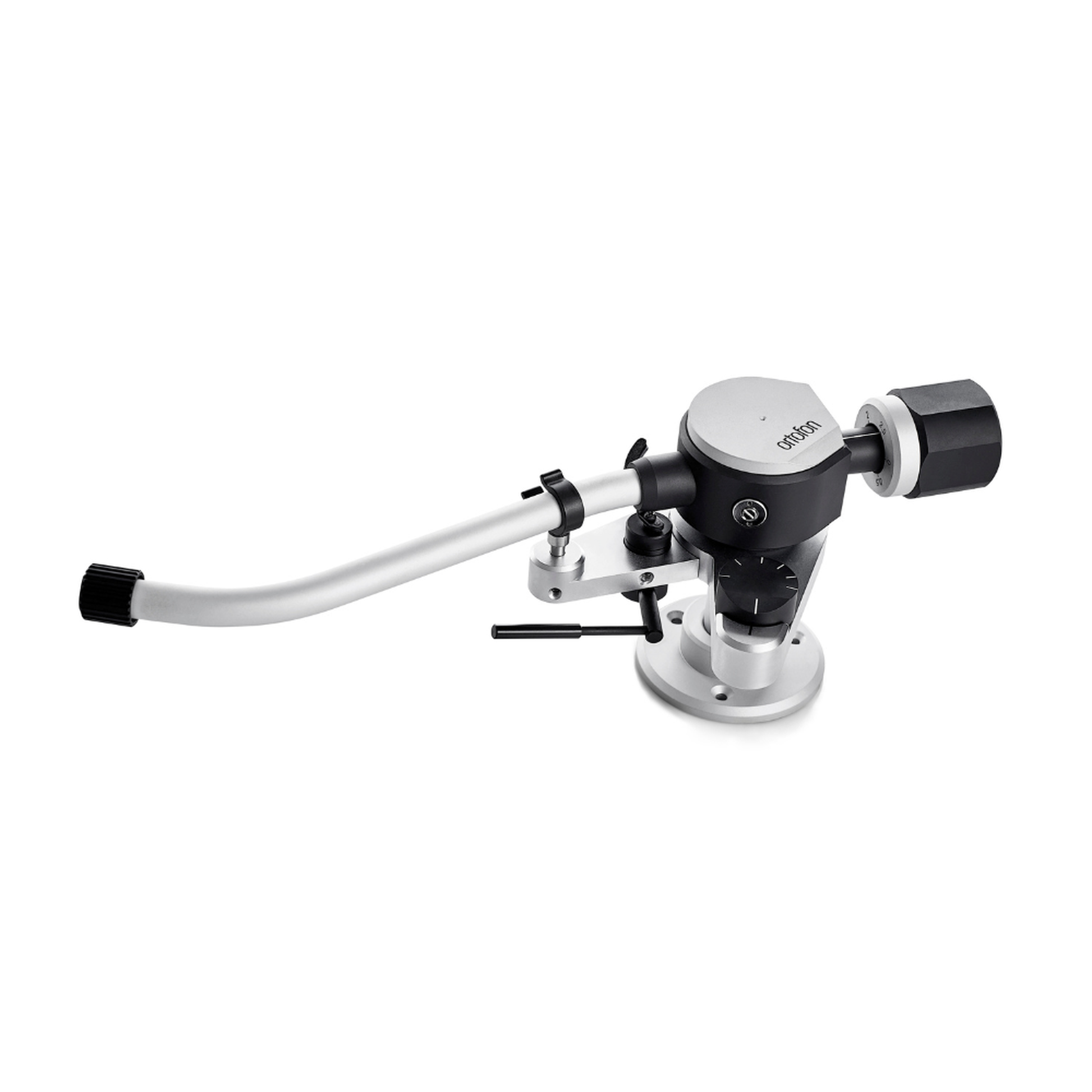Ortofon AS-212R Tonarm Seitenansicht mit Gegengewicht und Antiskating