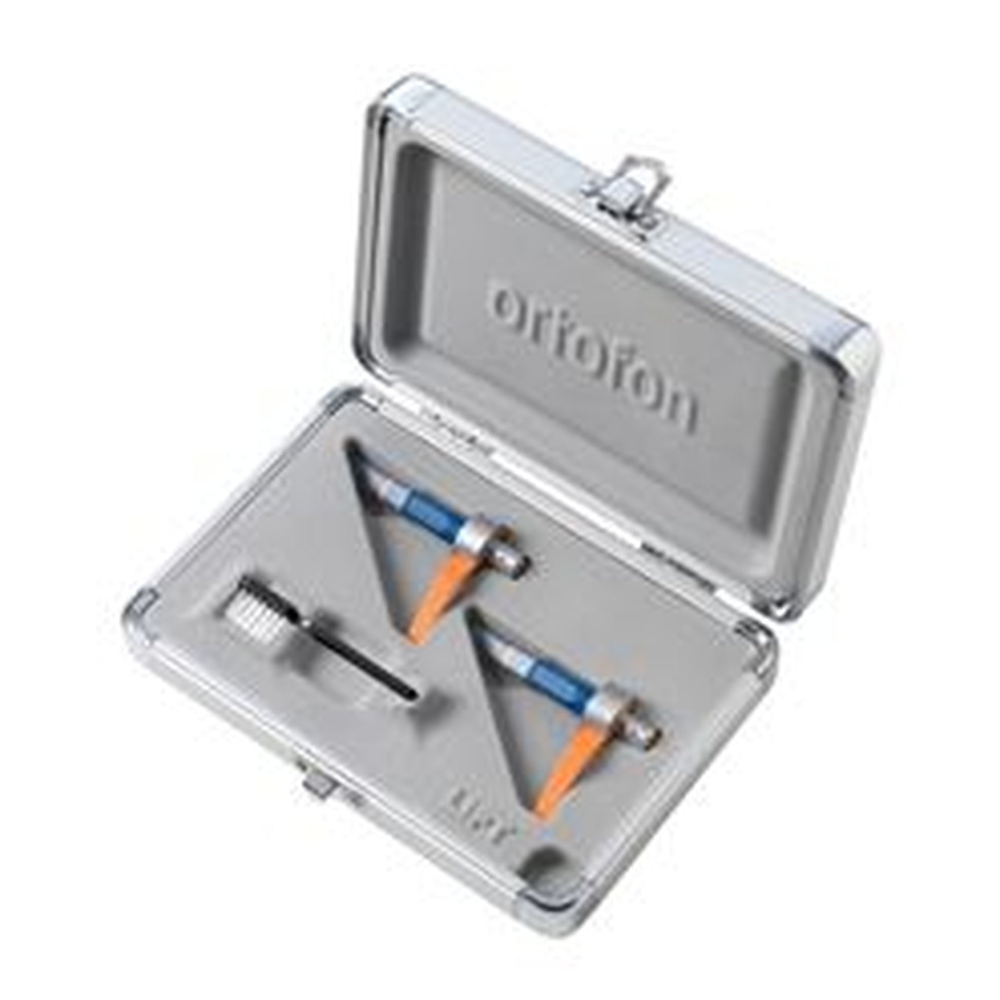 Ortofon Concorde MKII DJ Twin-Set DJ-Tonabnehmer Lieferumfang mit zwei Systemen im Flightcase