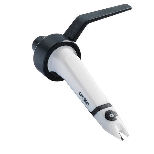 Ortofon Concorde MKII Scratch DJ-Tonabnehmer Frontansicht mit weissem Scratch-Stylus