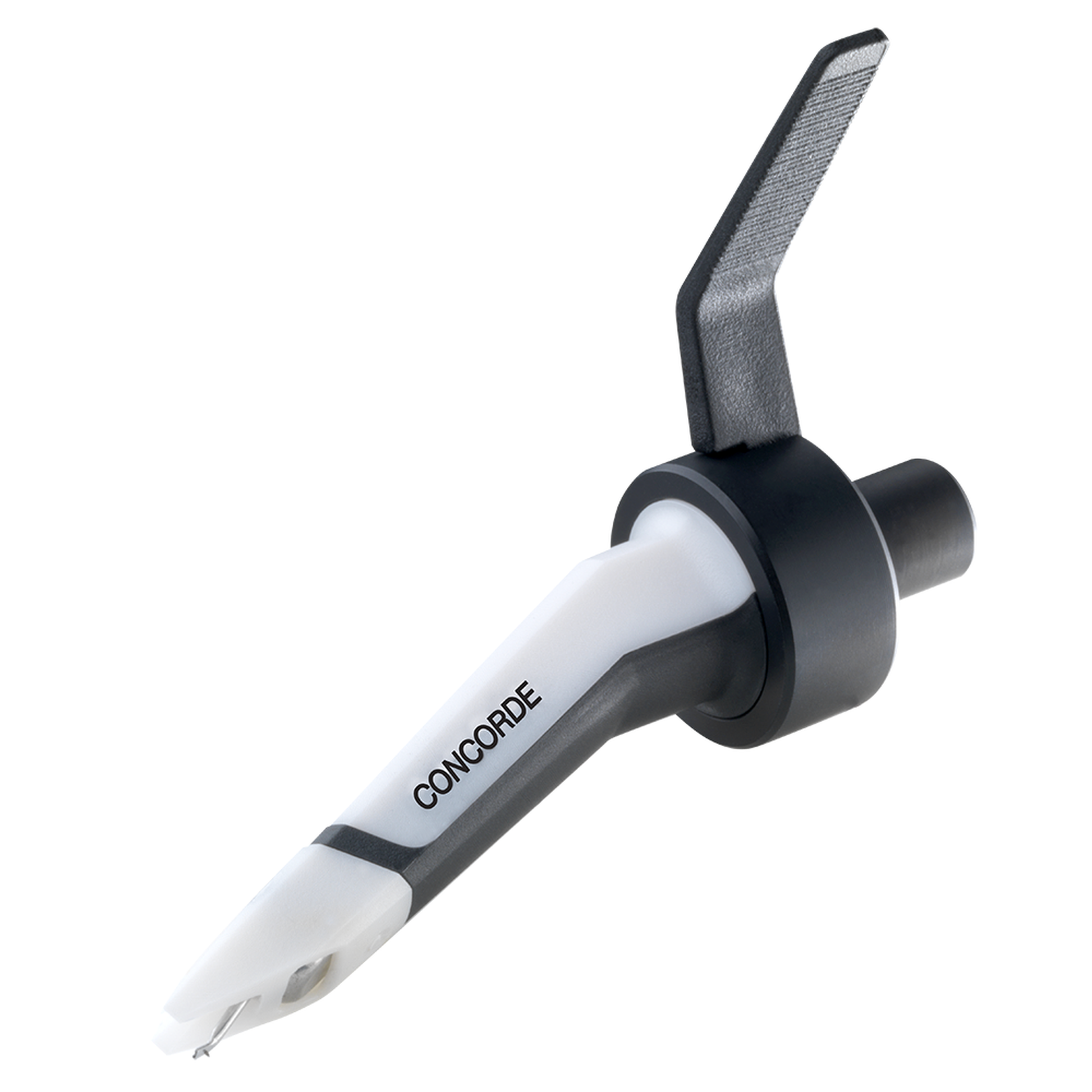 Ortofon Concorde MKII Scratch Twin-Set DJ-Tonabnehmer Unteransicht mit weissem Scratch-Stylus