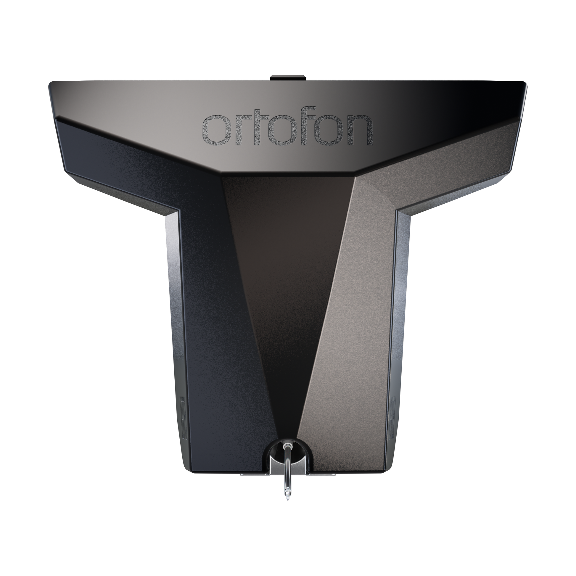 Ortofon MC Vertex MC-Tonabnehmer Frontansicht mit Vertex-Diamant und Diamant-Nadelträger