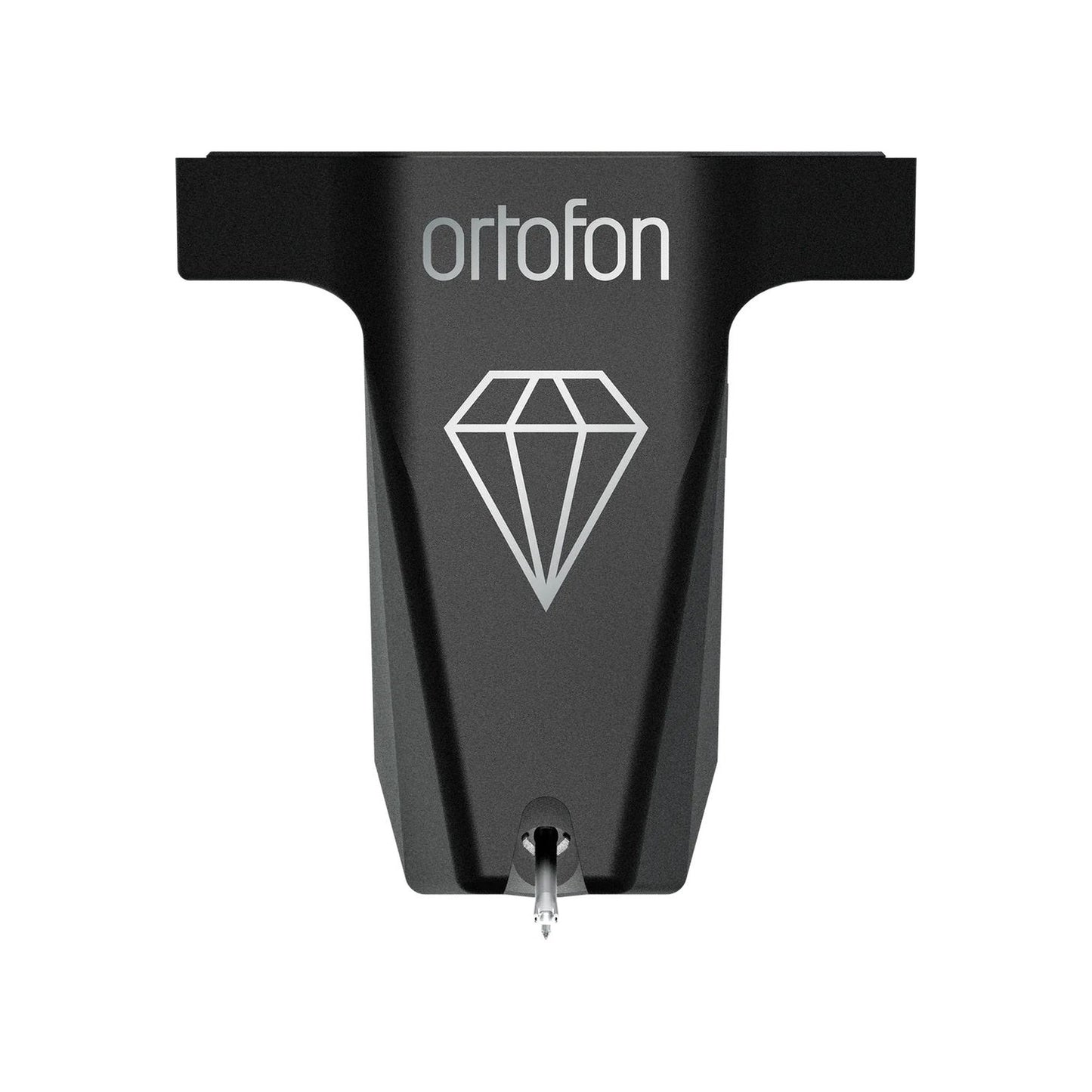 Ortofon MC X10 MC-Tonabnehmer Frontansicht mit Diamant-Logo und Nadelträger