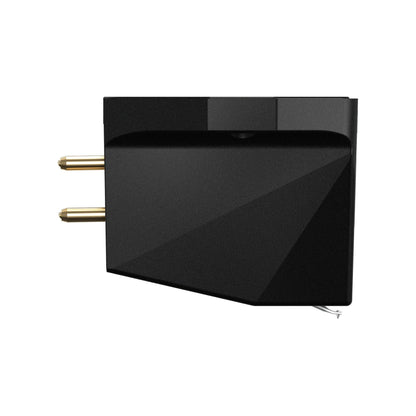 Ortofon MC X10 MC-Tonabnehmer Seitenansicht von rechts mit Anschluss-Pins