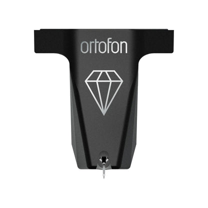 Ortofon MC X40 MC-Tonabnehmer Frontansicht mit Diamant-Logo und Nadelträger