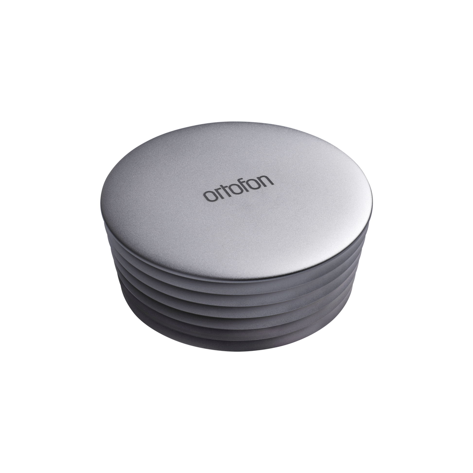 Ortofon Plattenstabilisator Heavy 350 g Silber Perspektivansicht