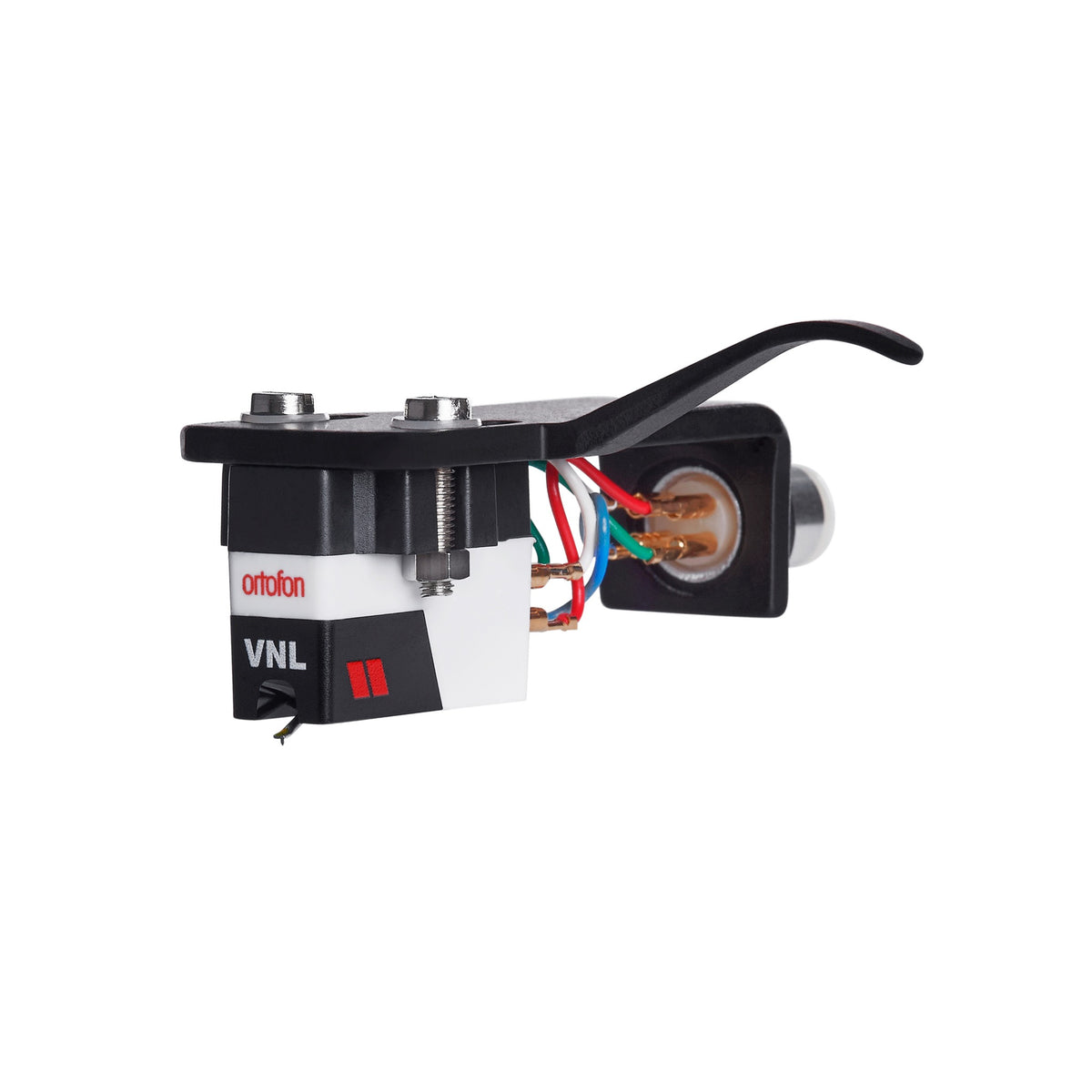 Ortofon VNL Premounted auf SH-4 DJ-Tonabnehmer Schrägansicht mit Nadel VNL II