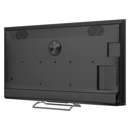 Panasonic TN-55W97CE7S Mini-LED-Fernseher Rückansicht schräg mit Anschlussbereich