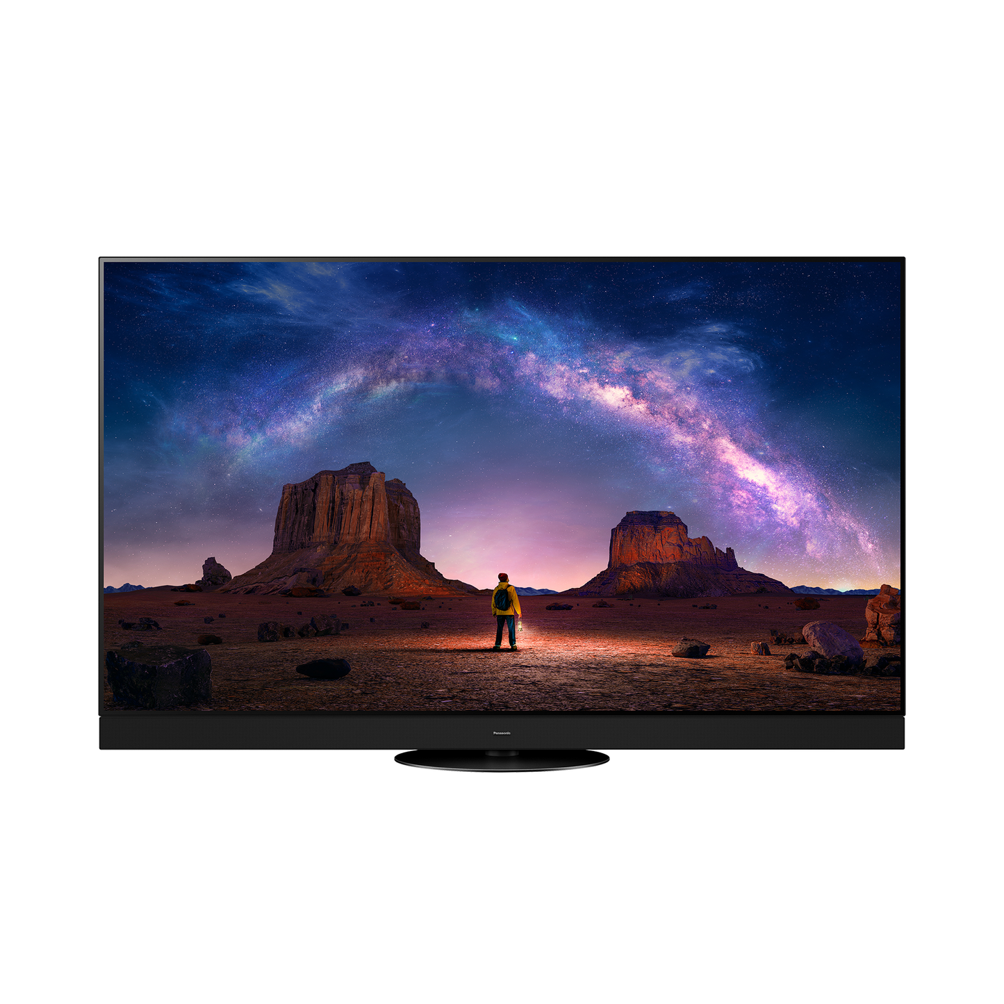 Panasonic TV-65Z90AEK OLED-Fernseher Displayansicht mit Filmszene auf dem Bildschirm