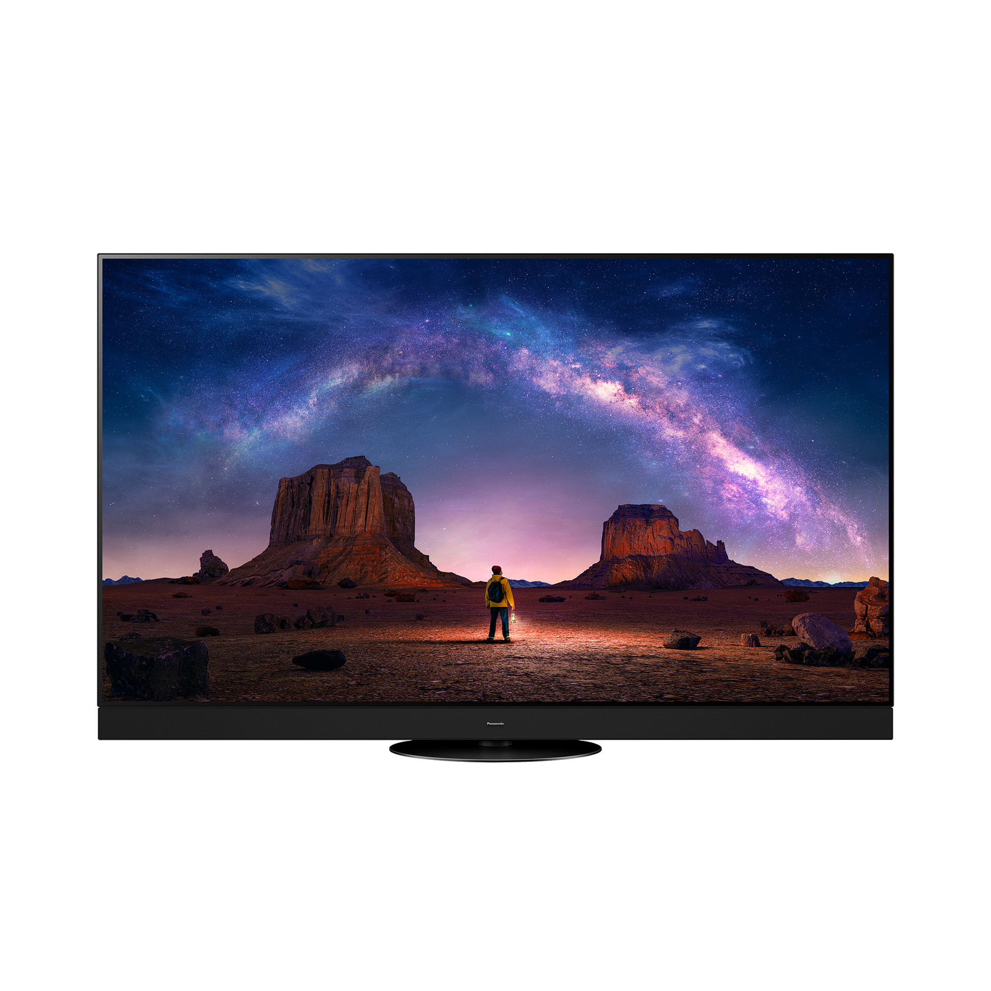 Panasonic TV-65Z90AEK OLED-Fernseher Displayansicht mit Filmszene auf dem Bildschirm