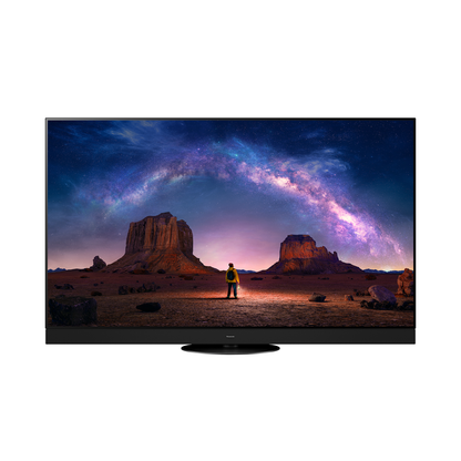 Panasonic TV-65Z90AEK OLED-Fernseher Displayansicht mit Filmszene auf dem Bildschirm