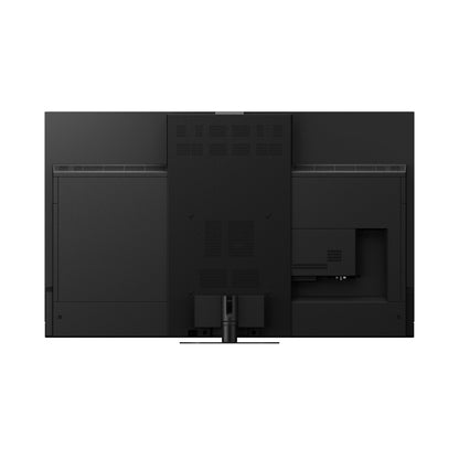 Panasonic TV-65Z95AEK OLED-Fernseher Rückansicht mit Standfuss und Anschlussbereich