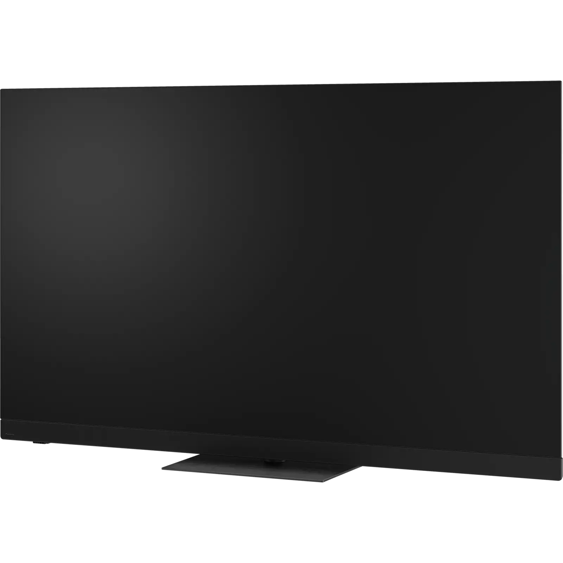 Panasonic TV-77Z90BEK OLED-Fernseher Schrägansicht von links mit Standfuss