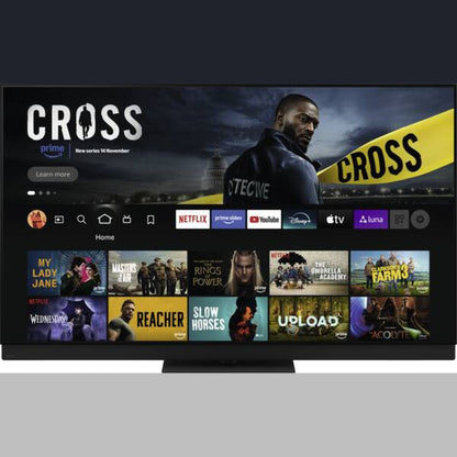 Panasonic TV-77Z95BEKA OLED-Fernseher Displayansicht Smart-TV-Startbildschirm